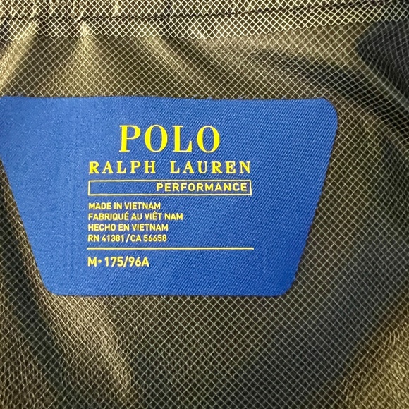 NEW Men's Polo Ralph Lauren Performance Rain Jacket Windbreaker Blue Size MEDIUM - Picture 6 of 8